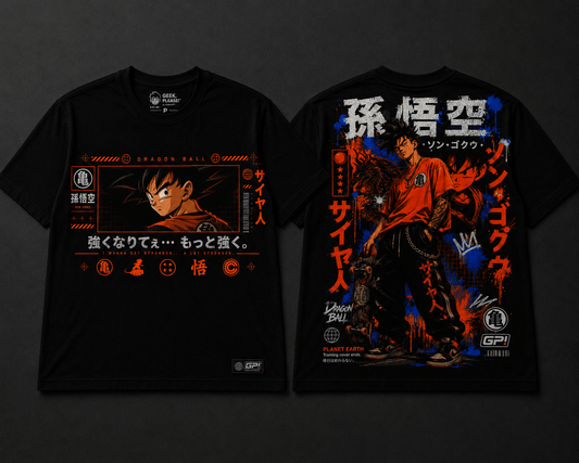 Camiseta Goku Adulto Street (Anime Dragon Ball) - Geek, Please! by Ânnima