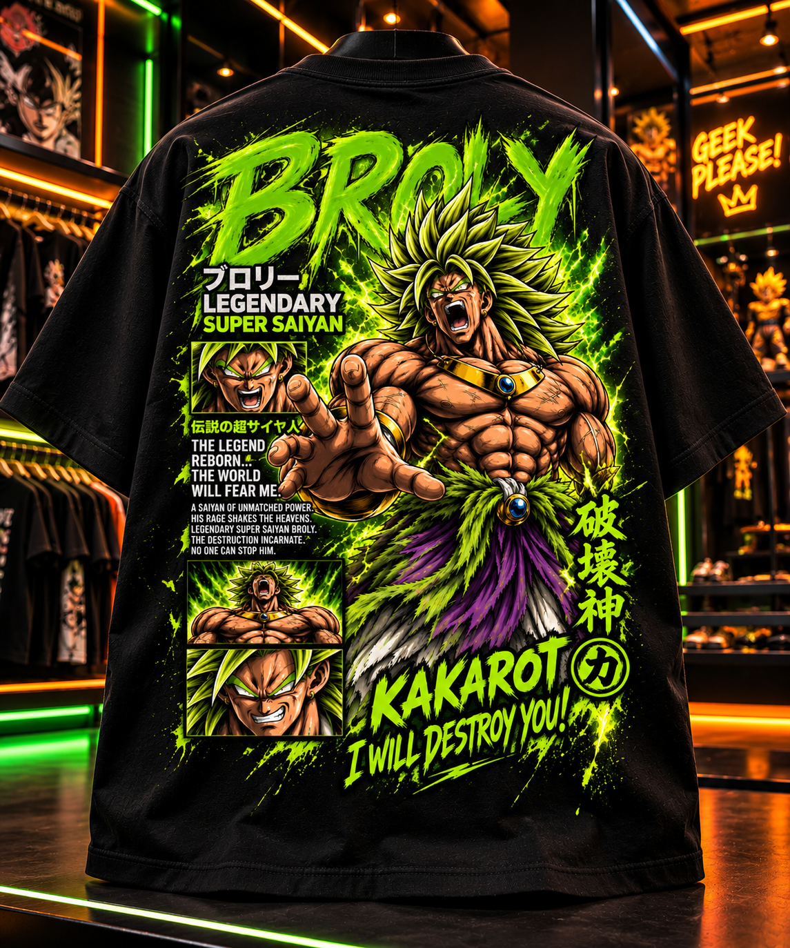 Camiseta Broly #2  (Anime Dragon Ball)