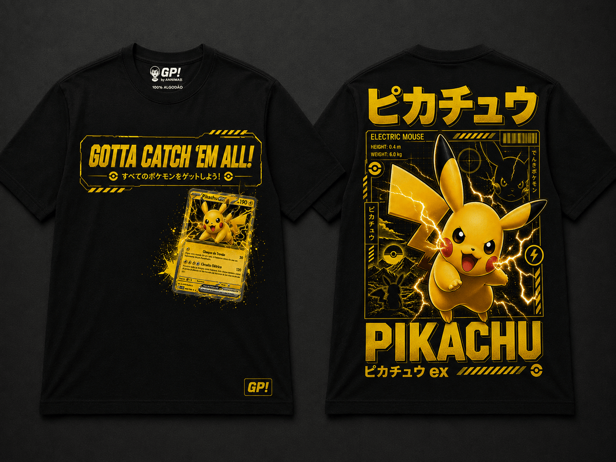 Camiseta Pokemon Pikachu (Anime Pokemon) - Geek, Please! by Ânnima