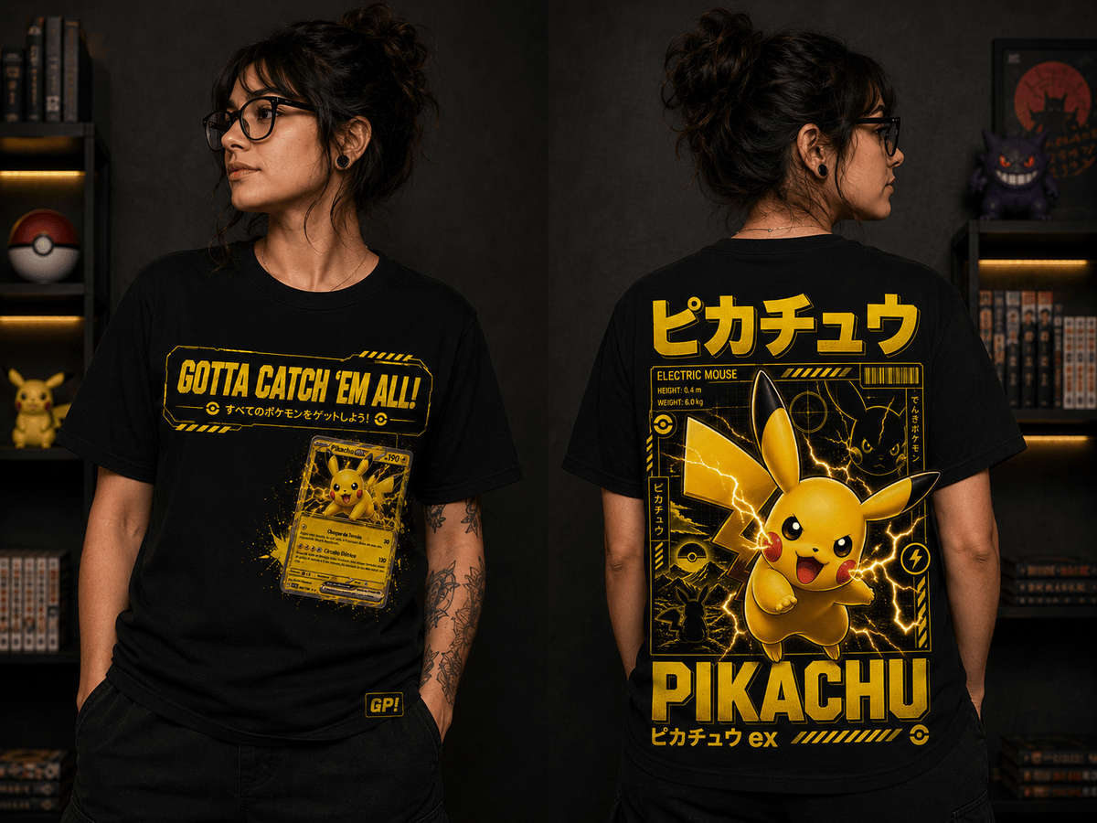 Camiseta Pokemon Pikachu (Anime Pokemon) - Geek, Please! by Ânnima