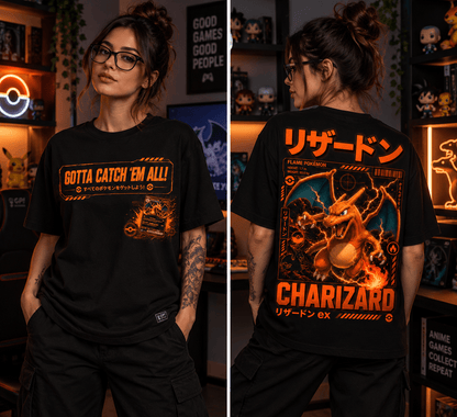 Camiseta Pokemon Charizard (Anime Pokemon) - Geek, Please! by Ânnima