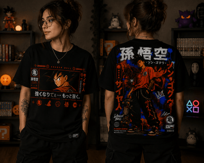 Camiseta Goku Adulto Street (Anime Dragon Ball) - Geek, Please! by Ânnima