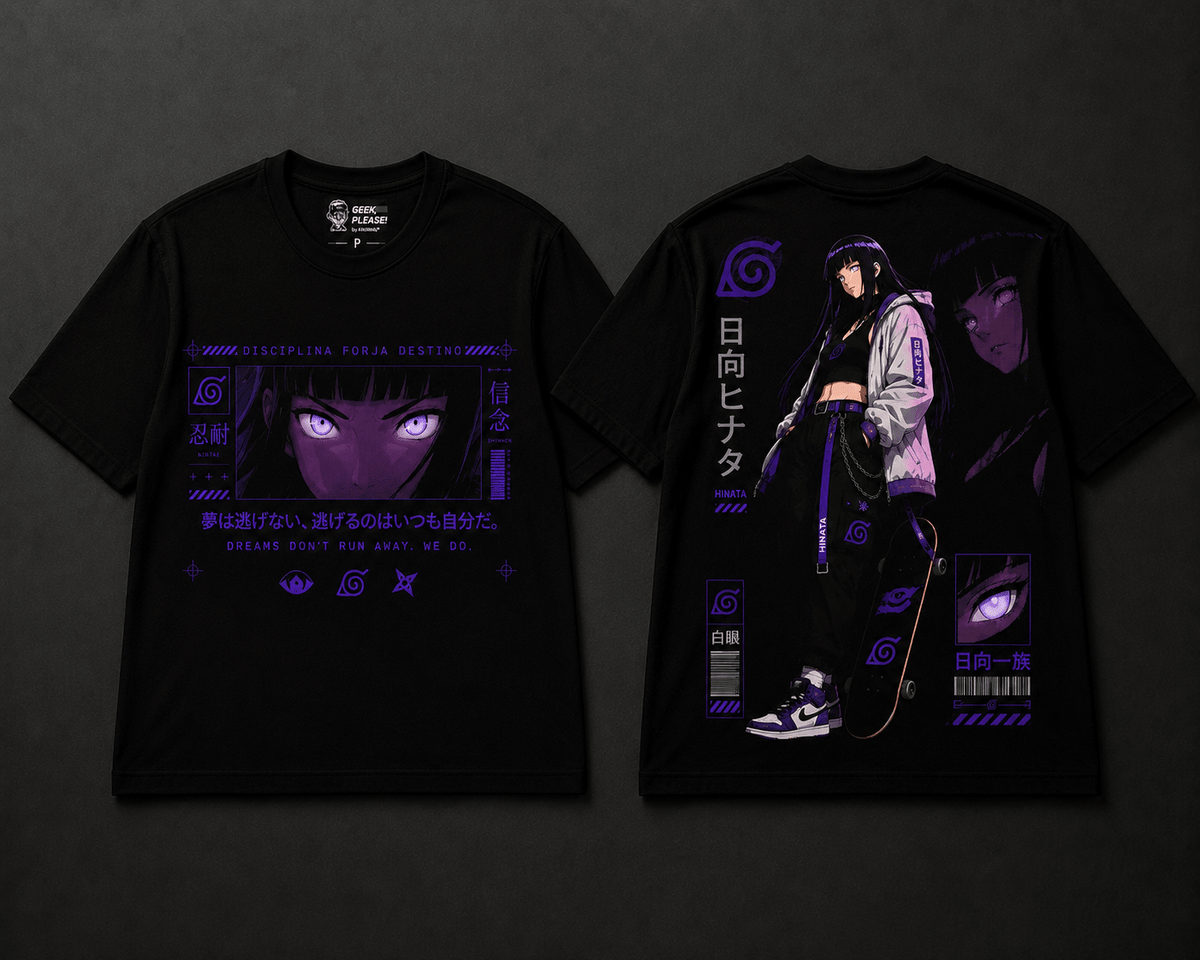 Camiseta Hinata Hyuga Street (Anime Naruto) - Geek, Please! by Ânnima