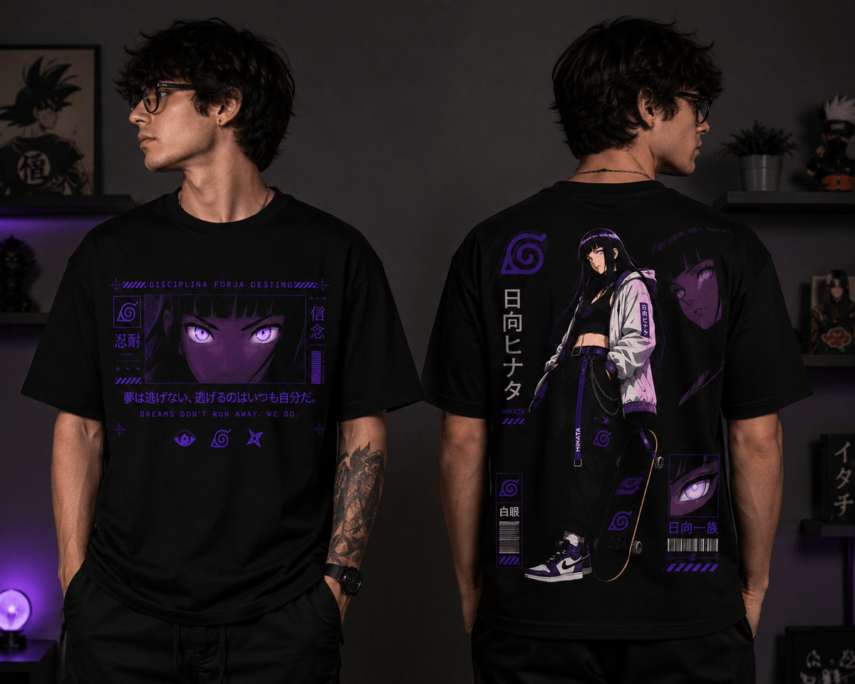 Camiseta Hinata Hyuga Street (Anime Naruto) - Geek, Please! by Ânnima