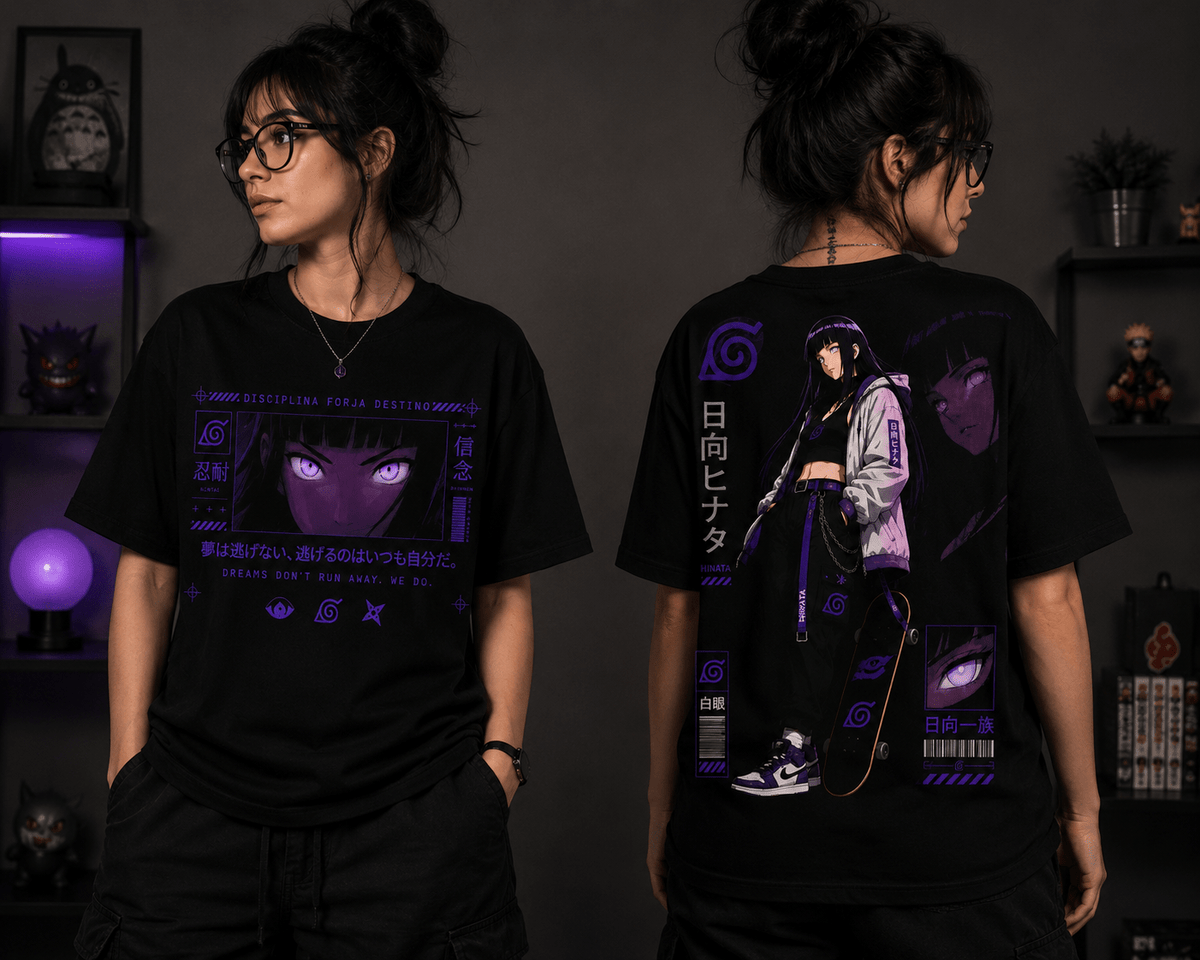 Camiseta Hinata Hyuga Street (Anime Naruto) - Geek, Please! by Ânnima