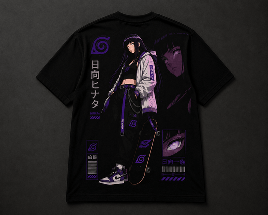 Camiseta Hinata Hyuga Street (Anime Naruto) - Geek, Please! by Ânnima