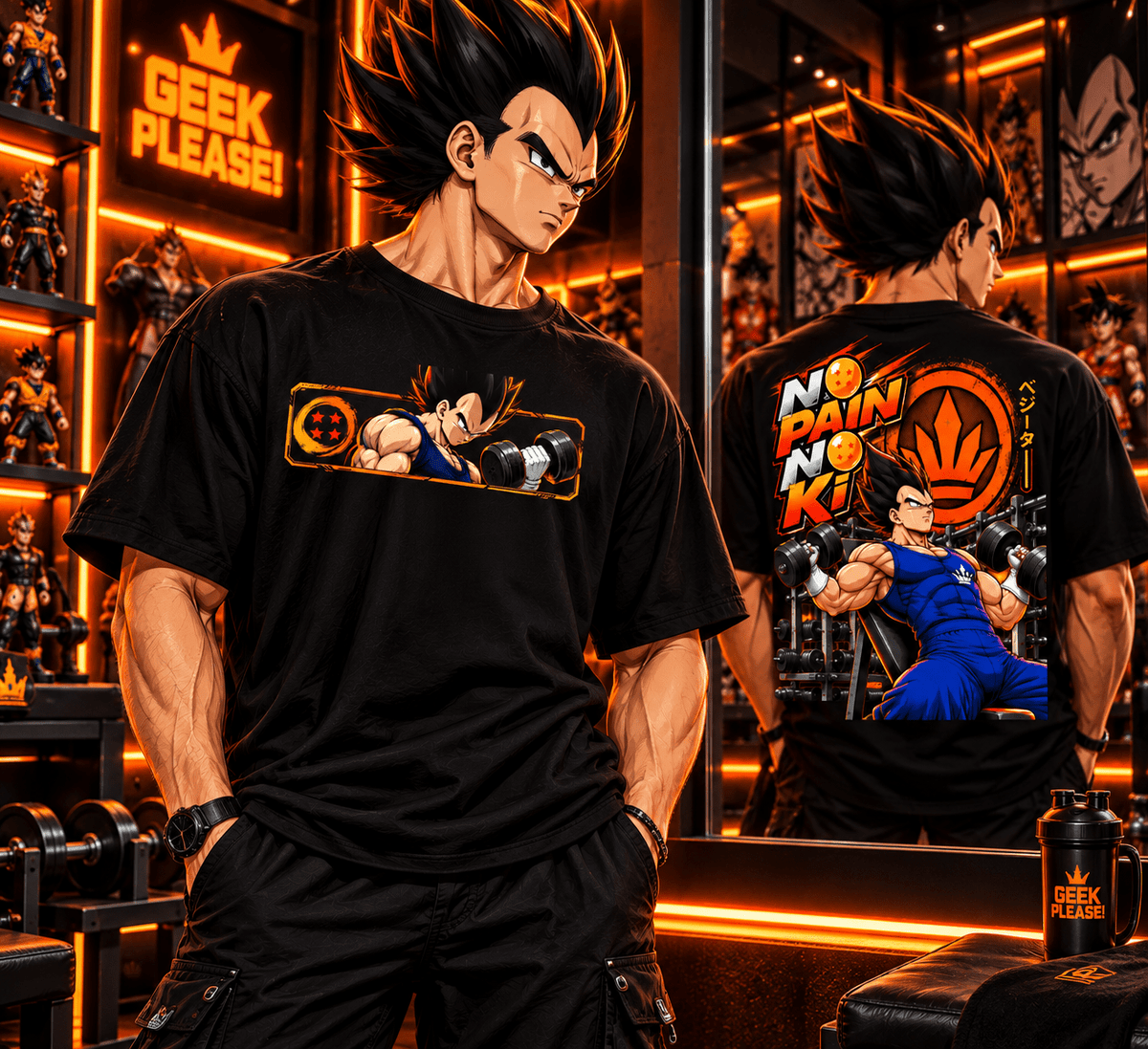 Camiseta Vegeta Fitness (Anime Dragon Ball) - Geek, Please! by Ânnima