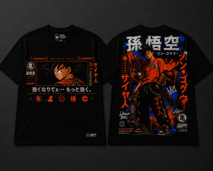 Camiseta Goku Adulto Street (Anime Dragon Ball) - Geek, Please! by Ânnima