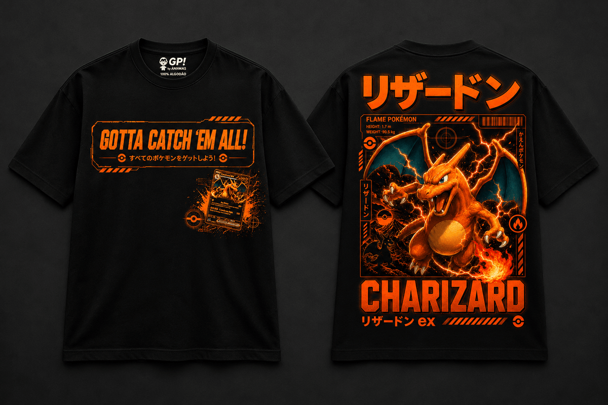 Camiseta Pokemon Charizard (Anime Pokemon) - Geek, Please! by Ânnima